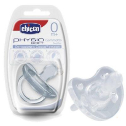 Chicco πιπίλα Physio Soft όλο σιλικόνη 0M+ 1808-01