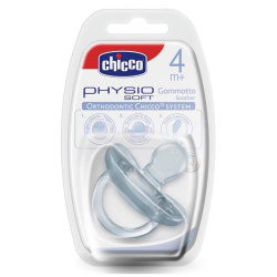 Chicco πιπίλα Physio Soft όλο σιλικόνη 4M+ 1809-01