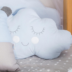 Διακοσμητικό μαξιλάρι Σύννεφο σιέλ με χαμόγελο Baby Star
