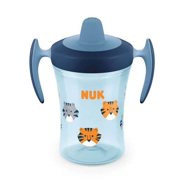 Nuk Trainer Cup ποτηράκι με Μαλακό Στόμιο και Χεράκια 6m+ 230ml