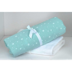 Baby diaper Baby Oliver Muslin mint 80x80cm