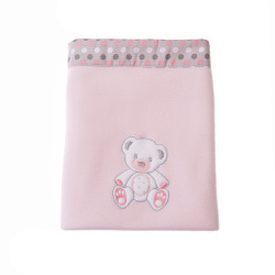 Κουβέρτα Fleece αγκαλιάς Baby Star Sweet Dots pink