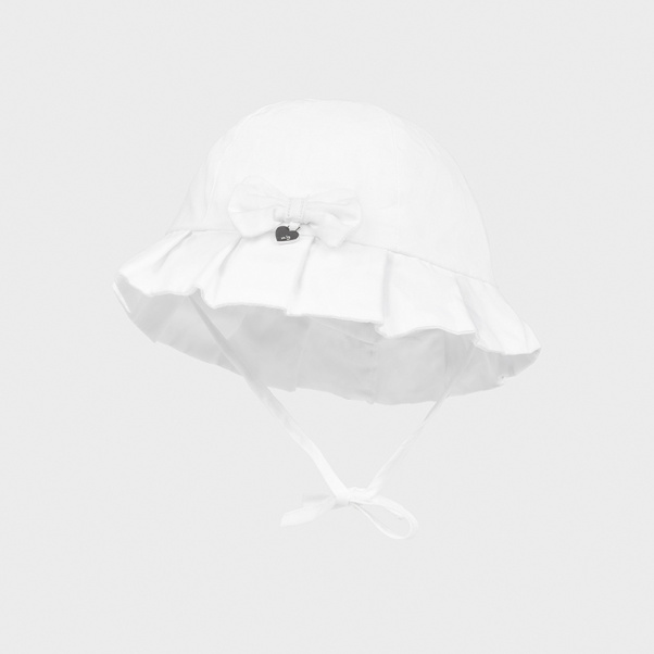 Καπέλο με φιόγκο λευκό Mayoral 09373-91