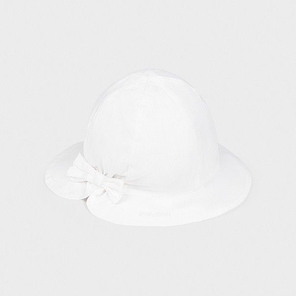 Καπέλο παιδικό με φιόγκο λευκό Mayoral 10017-24
