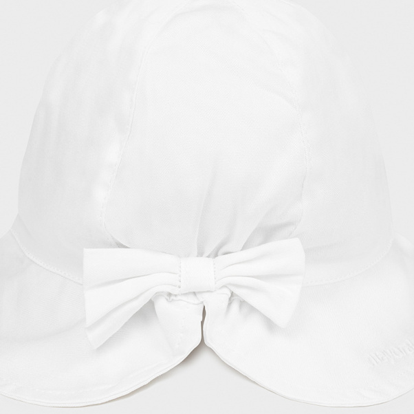 Καπέλο παιδικό με φιόγκο λευκό Mayoral 10017-24
