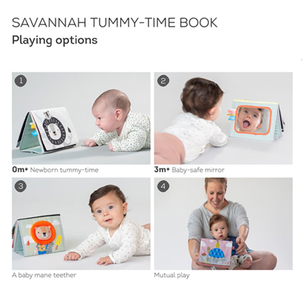 Taf Toys Savannah Tummy εκπαιδευτικό μαλακό βιβλίο