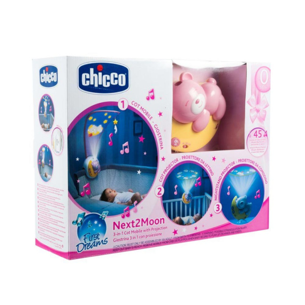 Chicco Παιχνίδι Κούνιας Κοντά στο Φεγγάρι Ροζ