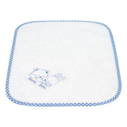 Bunny bebe Face Towel with embroidery teddy bears Light Blue
