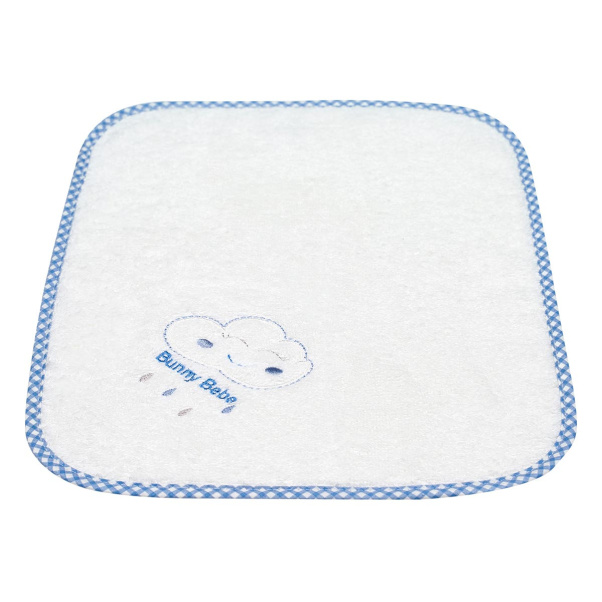 Bunny bebe Face Towel with embroidery Cloud Light Blue