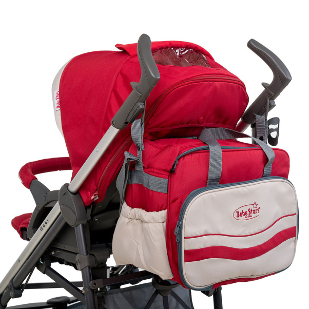 Bebe Stars Aluminum Baby Stroller Gabi Red 320-180