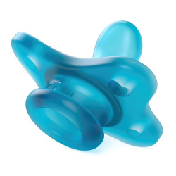 Chicco Pacifier All silicone Mini Soft 0-2m PhysioForma® Light Blue 0-2M (2pcs)