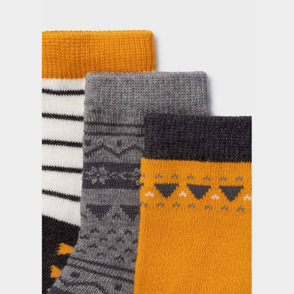 Mayoral Set of three fox socks for baby boy