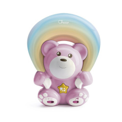 Chicco Projector Rainbow Teddy Bear - Pink