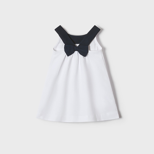 Mayoral παιδικό φόρεμα λευκό 01938-56