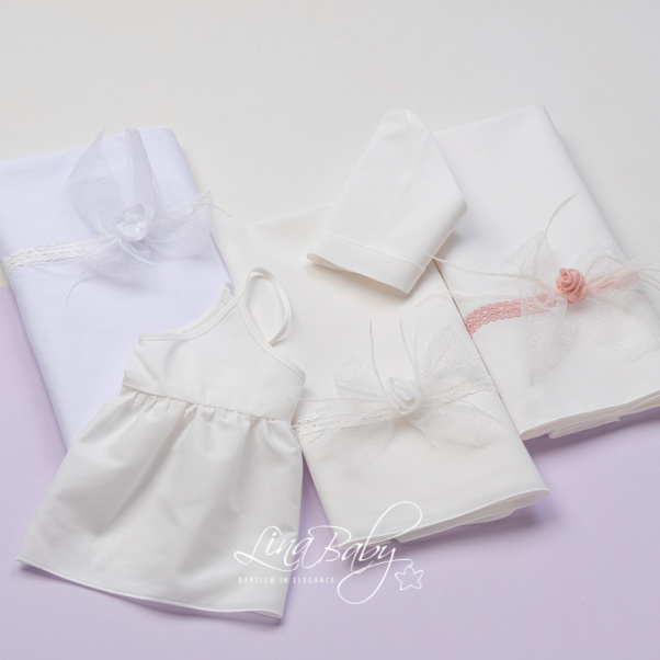 Christening oilcloth for girl Lina Baby Nora