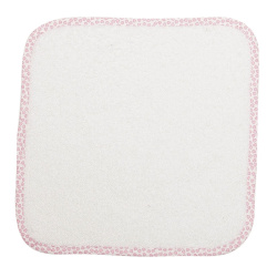 Λαβέτες ώμου bebe  12 30Χ30 Λευκό/Ροζ Cotton 100% Dimcol