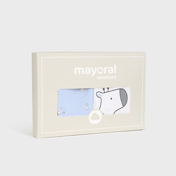 Mayoral σετ 2 φορμάκια μακρύ μανίκι σιέλ 01757-62