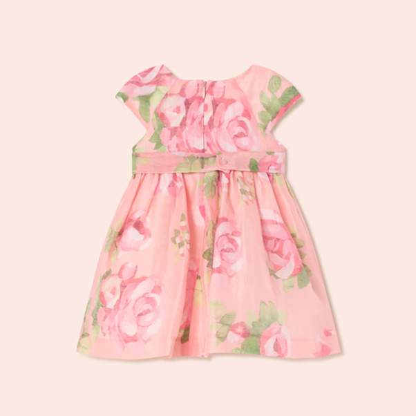 Mayoral φόρεμα με σχέδιο λουλούδια ροζέ 01951-64