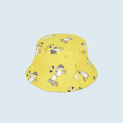 Mayoral παιδικό καπέλο διπλής όψης λεμονί 10406-64