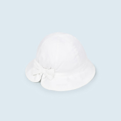 Mayoral παιδικό καπέλο με φιόγκο λευκό 10410-15