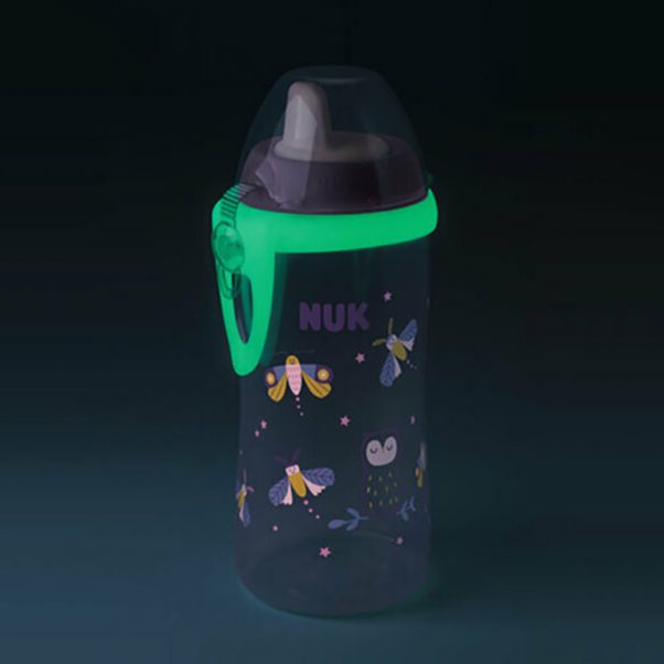 NUK Παγουράκι Kiddy Cup Νight 300 ml με ρύγχος 12+
