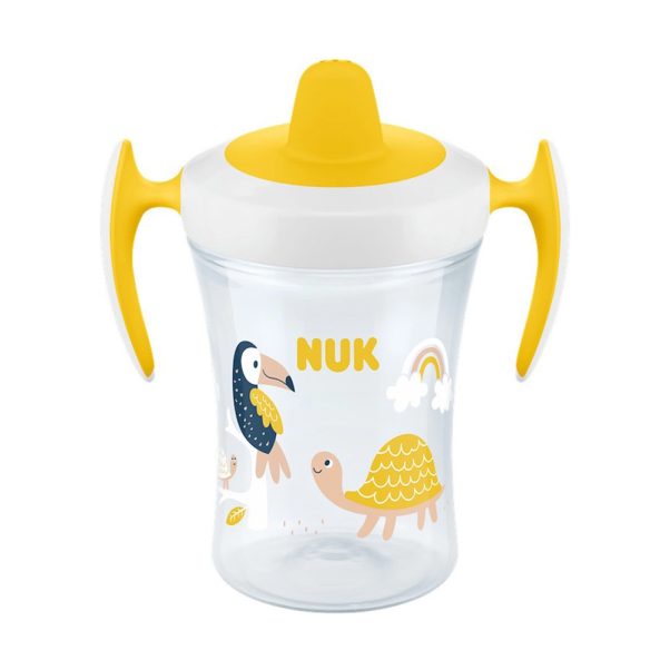 Nuk Trainer Cup ποτηράκι με Μαλακό Στόμιο και Χεράκια 6m+ 230ml
