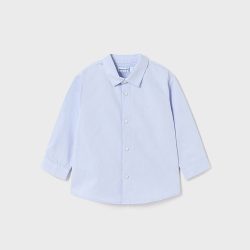 Mayoral παιδικό πουκάμισο με μακρύ μανίκι σιέλ 00124-25