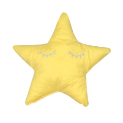 Oliver Baby Μαξιλάρι Διακοσμητικό Αστέρι Κίτρινο 37χ37