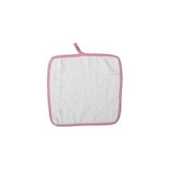 Λαβέτες Ώμου Bebe 47 30X30 Λευκό/Ροζ 100% Cotton Dimcol