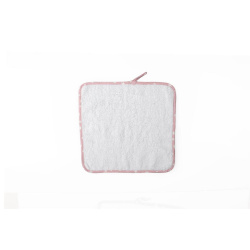 Λαβέτες Ώμου Bebe 36 30X30 Λευκό/Ροζ 100% Cotton Dimcol