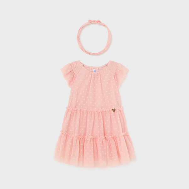 Mayoral παιδικό φόρεμα με κορδέλα 01920-35