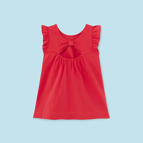 Mayoral παιδικό φόρεμα κόκκινο 01931-34
